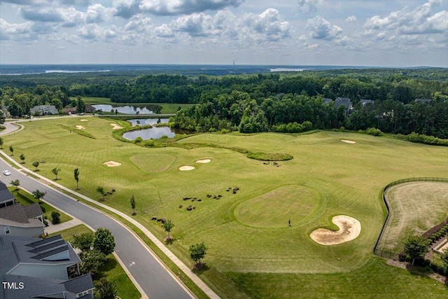 74 Permit Ct, Chapel Hill, NC 27517 - drone / aerial view of a nearby body of water and a golf club