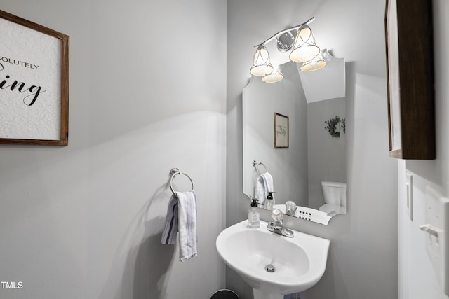 1154 Bungalow Park Dr, Apex, NC 27502 - bathroom with a sink and toilet