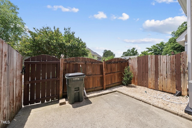 1154 Bungalow Park Dr, Apex, NC 27502 - fenced backyard featuring a gate and a patio