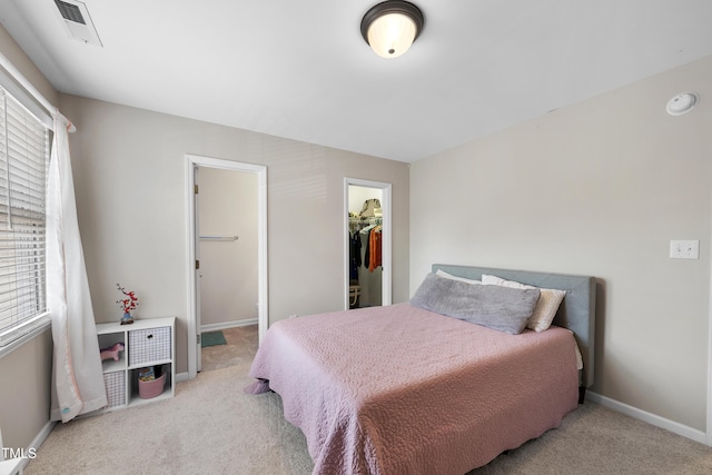 1154 Bungalow Park Dr, Apex, NC 27502 - bedroom with carpet flooring, a spacious closet, baseboards, and a closet