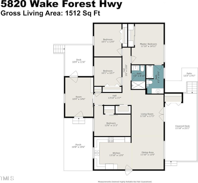 5820 Wake Forest Highway, Durham, NC 27703 - property floor plan