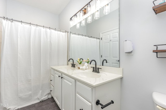 2761 Andover Glen Rd, Raleigh, NC 27604 - full bathroom with double vanity and toilet
