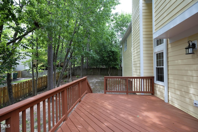 105 Old Dock Trl, Cary, NC 27519 - deck featuring a fenced backyard