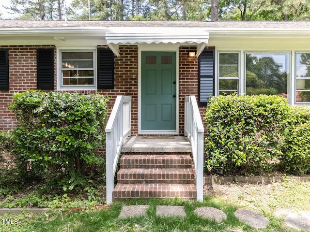 114 Brenrose Cir, Durham, NC 27705 - view of exterior entry with brick siding