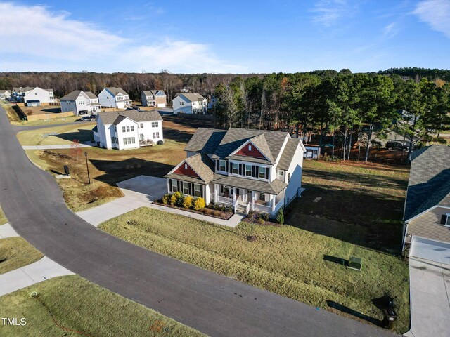 46 Two Belles Ct, Angier, NC 27501 - aerial perspective of suburban area