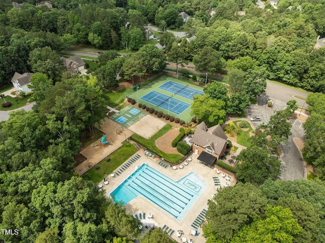 7409 Chesley Ln, Durham, NC 27713 - aerial view of property and surrounding area