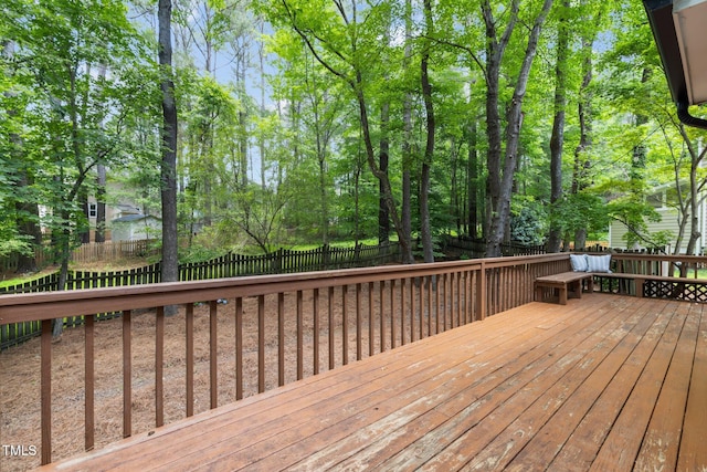 15 Gray Fox Ct, Durham, NC 27713 - deck featuring a fenced backyard