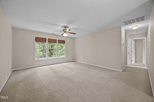 3306 Meadowrun Dr, Durham, NC 27707 - carpeted spare room featuring baseboards and ceiling fan