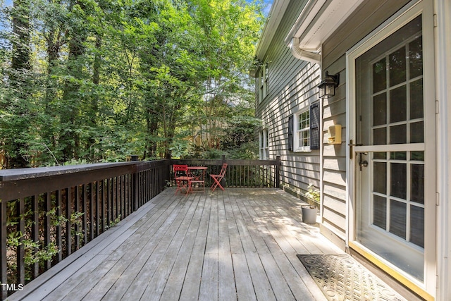 3306 Meadowrun Dr, Durham, NC 27707 - deck with outdoor dining space