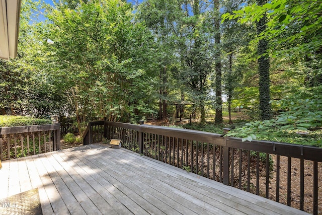 3306 Meadowrun Dr, Durham, NC 27707 - view of wooden deck