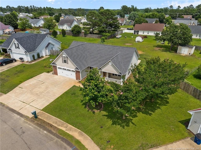 107 Hayes Ct, Raeford, NC 28376 - aerial perspective of suburban area