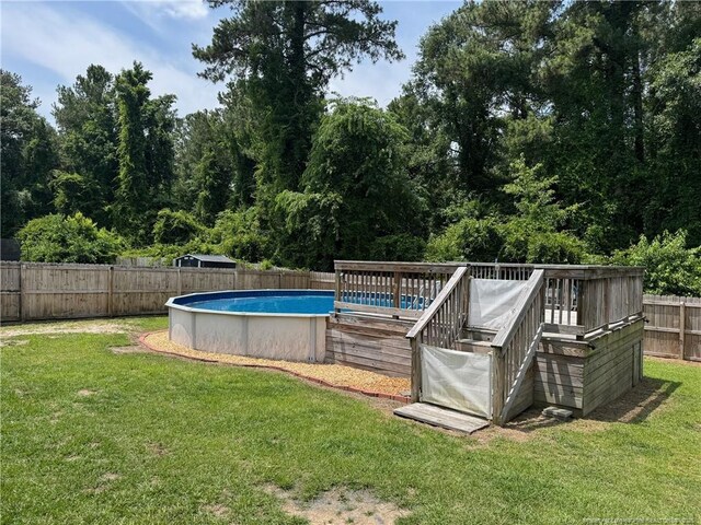 1545 Gallant Fox Ct, Parkton, NC 28371 - view of pool with a deck