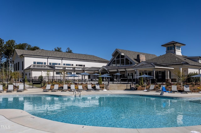 2516 Del Webb Gardens Dr, Fuquay Varina, NC 27526 - community pool featuring a patio