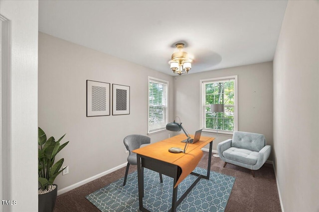 2920 Barrymore St Unit 106, Raleigh, NC 27603 - carpeted office with baseboards