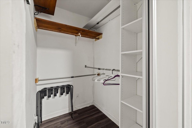 9801 Honeycutt Rd, Raleigh, NC 27614 - spacious closet with dark wood-type flooring