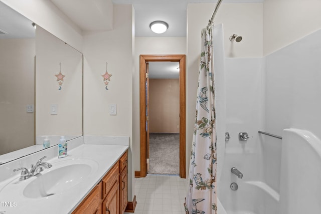 502 Hillcrest Rd, Apex, NC 27502 - full bath featuring vanity and shower / bath combination with curtain