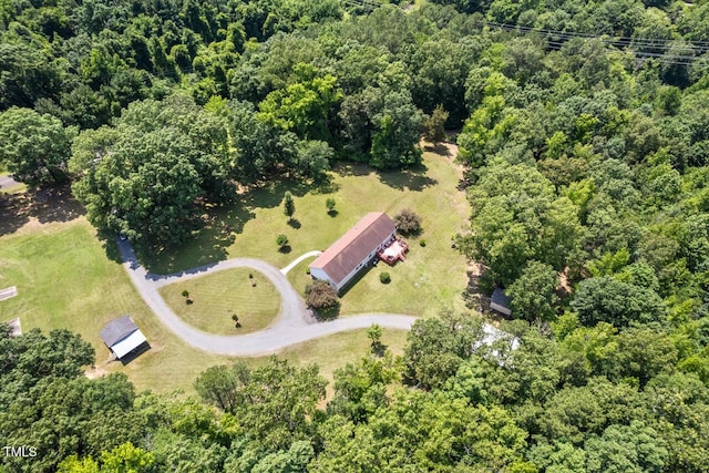 4403 Jeffries Rd, Durham, NC 27704 - bird's eye view of a heavily wooded area