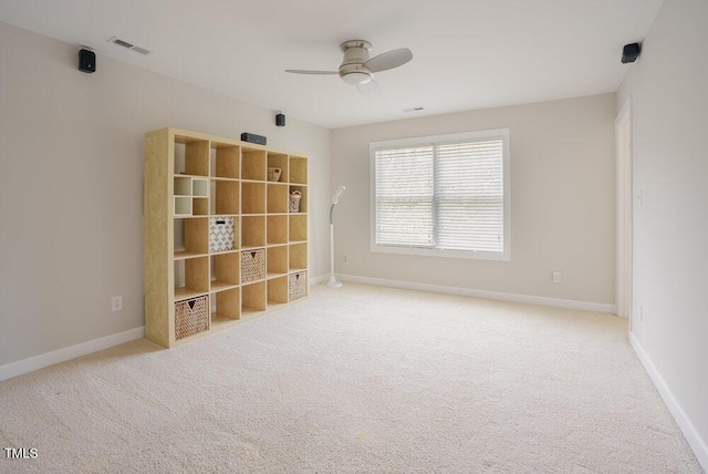1005 Hidden River Ct, Raleigh, NC 27614 - carpeted spare room featuring ceiling fan and baseboards