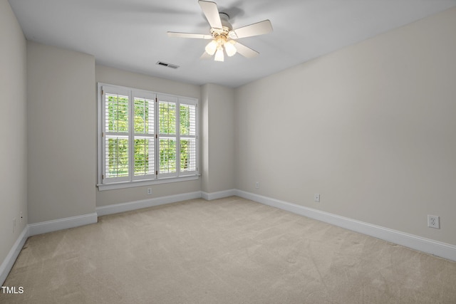 5108 Briton Pl, Fuquay Varina, NC 27526 - carpeted empty room with baseboards and ceiling fan