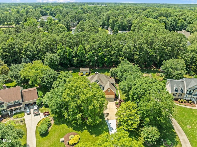 5108 Briton Pl, Fuquay Varina, NC 27526 - drone / aerial view of a forest