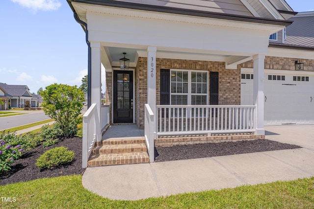 3020 High Plains Dr, Fuquay Varina, NC 27526 - property entrance featuring a porch, driveway, and a garage