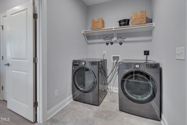 3020 High Plains Dr, Fuquay Varina, NC 27526 - laundry room featuring washing machine and clothes dryer and baseboards