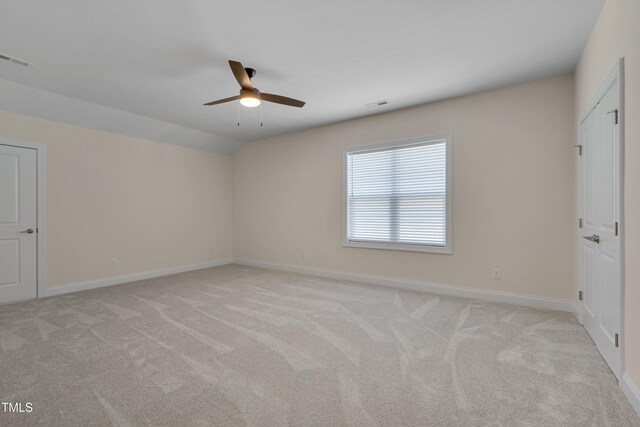 3020 High Plains Dr, Fuquay Varina, NC 27526 - unfurnished room featuring a ceiling fan, light colored carpet, and baseboards