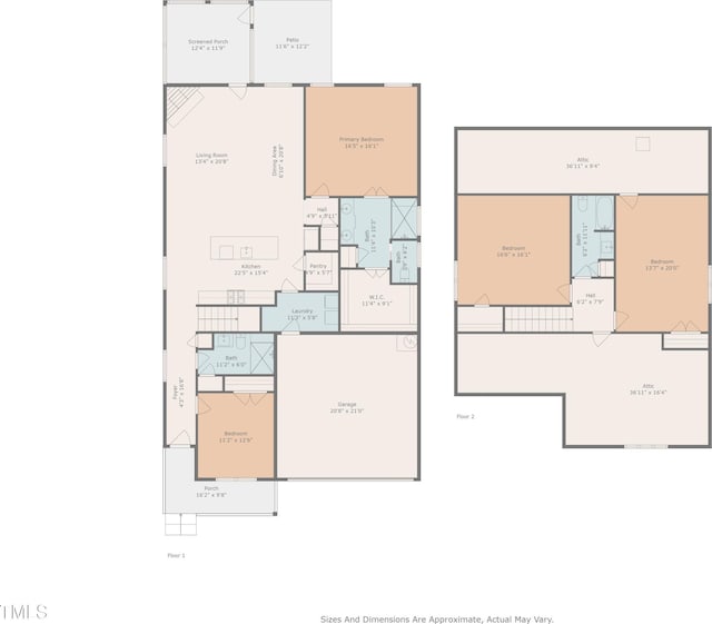 3020 High Plains Dr, Fuquay Varina, NC 27526 - floor plan / room layout