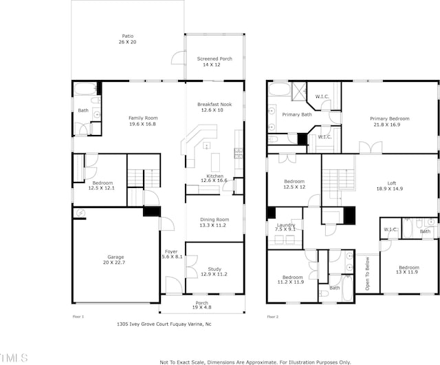 1305 Ivey Grove Ct, Fuquay Varina, NC 27526 - view of room layout
