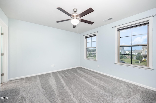 1305 Ivey Grove Ct, Fuquay Varina, NC 27526 - empty room with carpet and ceiling fan