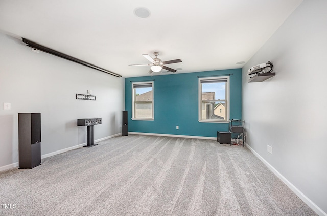 1305 Ivey Grove Ct, Fuquay Varina, NC 27526 - spare room featuring a ceiling fan and carpet floors
