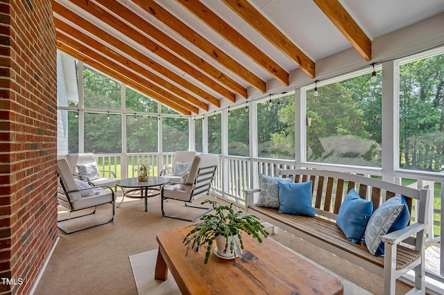 4702 Pleasant Green Rd, Durham, NC 27705 - sunroom featuring plenty of natural light, outdoor dining area, and lofted ceiling
