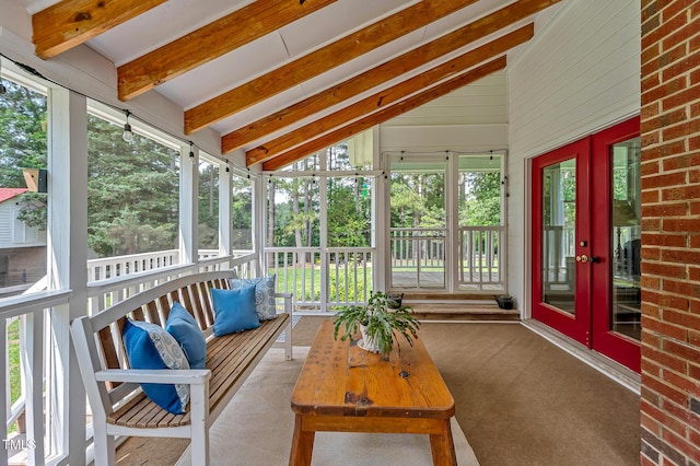 4702 Pleasant Green Rd, Durham, NC 27705 - sunroom with french doors