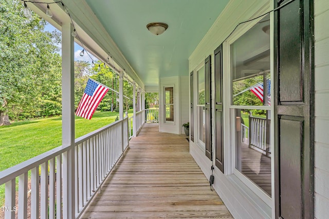 4702 Pleasant Green Rd, Durham, NC 27705 - wooden porch featuring a lawn