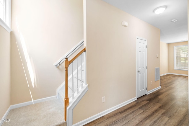 5644 Picnic Rock Ln, Raleigh, NC 27613 - interior space with stairs and wood finished floors