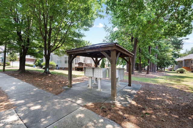 5644 Picnic Rock Ln, Raleigh, NC 27613 - surrounding community featuring mail area and a gazebo