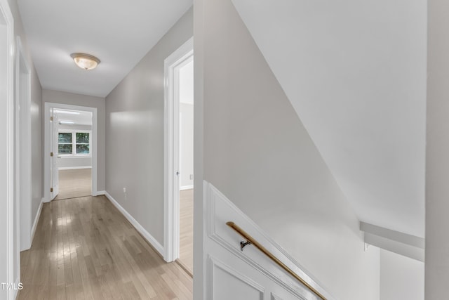 6201 Bayswater Trl, Raleigh, NC 27612 - hallway with light wood-type flooring and baseboards