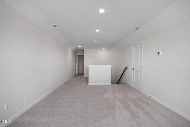 267 Old Fashioned Way, Lillington, NC 27546 - spare room with recessed lighting, light carpet, and baseboards