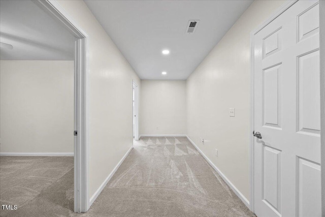 618 Durwood Dr, Raleigh, NC 27603 - hallway with carpet, recessed lighting, and baseboards