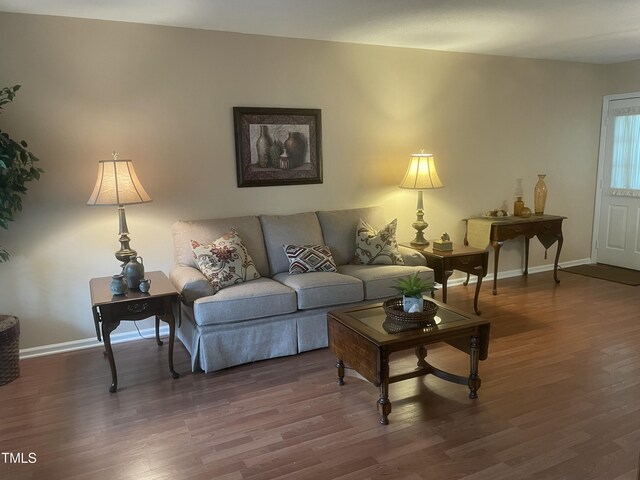1913 Rendall St, Burlington, NC 27215 - living area with wood finished floors and baseboards