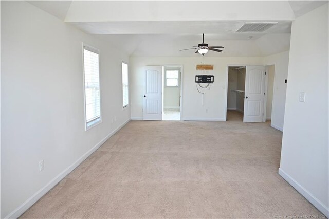 579 Wedgefield Dr, Raeford, NC 28376 - spare room with light carpet, baseboards, and a ceiling fan