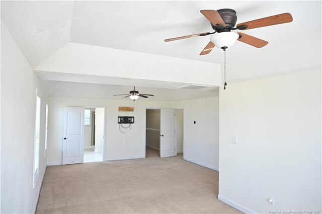 579 Wedgefield Dr, Raeford, NC 28376 - spare room with light colored carpet, baseboards, and ceiling fan