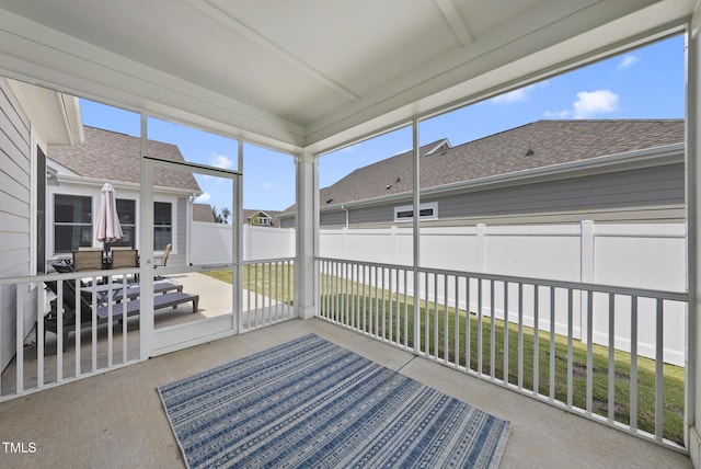 1727 Pinecliff Ct, Fuquay Varina, NC 27526 - view of unfurnished sunroom