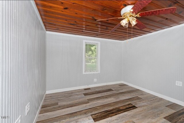 803 Hare St, Selma, NC 27576 - spare room featuring ceiling fan and wood finished floors