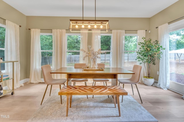 2310 Turning Pointe Way, Hillsborough, NC 27278 - dining area featuring light wood-style floors and baseboards