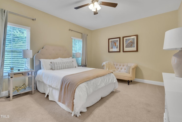 2310 Turning Pointe Way, Hillsborough, NC 27278 - bedroom with multiple windows, carpet floors, and baseboards