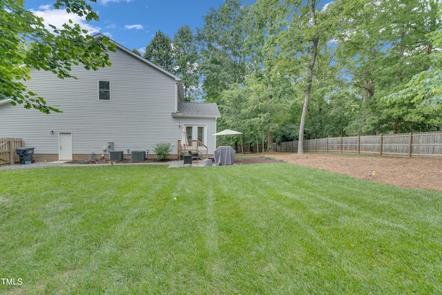 2310 Turning Pointe Way, Hillsborough, NC 27278 - view of yard with central AC