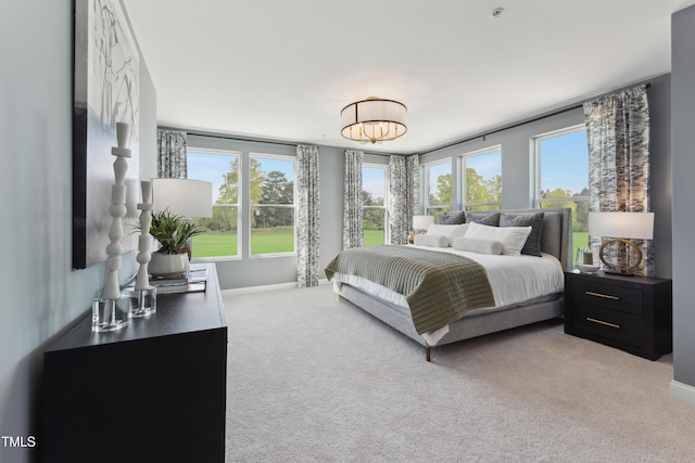 144 N White St # 100, Wake Forest, NC 27587 - bedroom with light colored carpet and baseboards