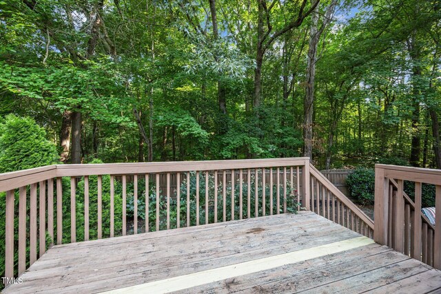 5405 Swordsman Ct, Knightdale, NC 27545 - view of wooden deck