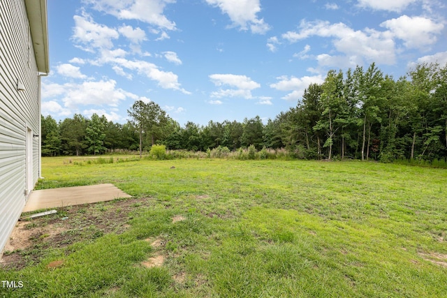 6044 Lowgrass Rd, Stedman, NC 28391 - view of green lawn featuring a wooded view